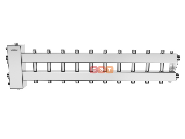 BMSS-150-11DU  (нерж., до 150 кВт, подкл. котла G 1½″, 5+5 контуров G 1″, боковой контур G 1½″)